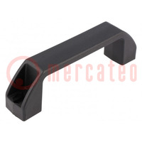 Attache; polyamide; noir; H: 40mm; L: 142mm; W: 26mm; Fixation: vis M6