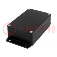 Enclosure: multipurpose; X: 80mm; Y: 125mm; Z: 40mm; aluminium; black