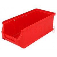 Container: cuvette; plastic; red; 102x215x75mm; ProfiPlus Box 2L
