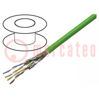 Wire; S/FTP; 4x2x23AWG; industrial Ethernet,PROFINET; 6a; Cu; PVC