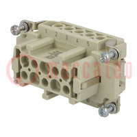 Connector: HDC; contact insert; female; Han® Ex; PIN: 10; 10+PE