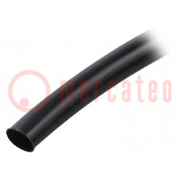 Tuyau électro-isolant; PVC; noir; -20÷125°C; Øint: 6mm; L: 10m