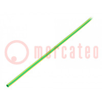 Schrumpfschlauch; dünnwandig,elastisch; 2: 1; 3,2mm; gelb-grün
