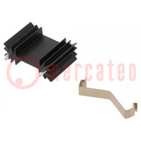 Heatsink: extruded; H; TO202,TO218,TO220,TOP3; black; L: 25.4mm