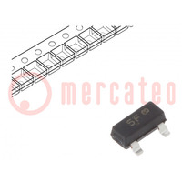 Transistor: PNP; bipolaire; 25V; 0,5A; 0,3W; SOT23