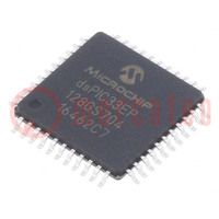 IC: dsPIC microcontroller; 128kB; 8kBSRAM; TQFP44; DSPIC; 0.8mm