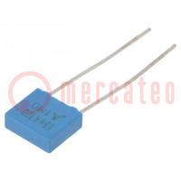 Capacitor: polyester; 68nF; 63VAC; 100VDC; 5mm; ±10%; 7.3x6.5x2.5mm