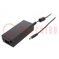 Power supply: switched-mode; 12VDC; 5.4A; Out: 5,5/2,5; 65W; 0÷60°C