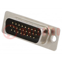 D-Sub; PIN: 26; plug; male; for panel mounting; straight; soldering