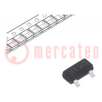 Transistor: NPN; bipolaire; 45V; 0,5A; 775mW; SOT23,TO236AB