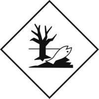 Zusatzzeichen Umweltgefährdene Stoffe, Größe (BxH): 25,0 x 25,0 cm, Magnetfolie