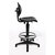 Arbeitsdrehstuhl TOPSTAR FACTORY 200 plus, aus Sitz u. Rückenlehne aus PU schwarz,Sitzhöhe 59-84 cm