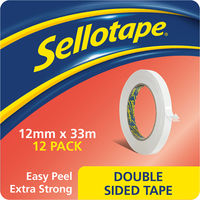 Sellotape Dble Sided 12mmx33M 1447057