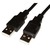USB kabel (2.0), USB A M - USB A M, 1.8m, czarny, High Speed