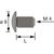 Skizze zu Összekötőcsavar M4x8 mit PZ-kereszthornyú, horganyzott acél