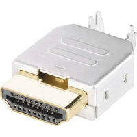 HDMI EMBASE MÂLE HORIZONTALE BKL ELECTRONIC 0905004 NOMBRE DE PÔLES (NUM): 19 ARGENT 1 PC(S)