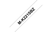 M-Schriftbandkassetten M-K221S,schwarz auf weiß