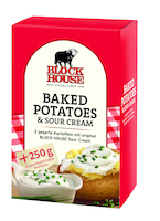 BLOCK HOUSE Baked Potatoes mit Sour Cream, 650g