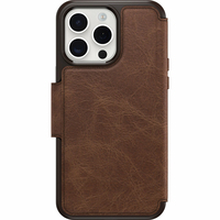 OtterBox Strada Series Folio MagSafe voor iPhone 15 Pro Max, Espresso (Brown)