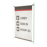 Deflecto 691290 support de panneau et stand d'information Acrylique Transparent
