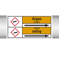 Brady ARGON 100X33RL-T2-LL-P15 selbstklebendes Etikett Rechteck Permanent Ocker, Schwarz