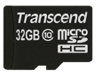 Transcend TS32GUSDHC10 mémoire flash 32 Go MicroSDHC NAND Classe 10