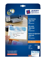 Avery C32254-25 indexkaart Wit 200 stuk(s)