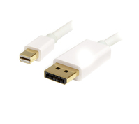 StarTech.com 2m (6ft) Mini DisplayPort to DisplayPort 1.2 Cable - 4K x 2K UHD Mini DisplayPort to DisplayPort Adapter Cable - Mini DP to DP Cable for Monitor - mDP to DP Convert...