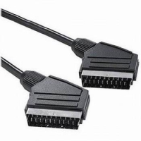 PremiumCord Scart-Scart 1m M/M SCART-kabel SCART (21-pin) Zwart