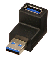 Lindy 71260 cambiador de género para cable USB A Negro