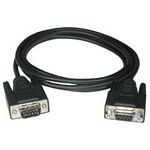 C2G 3m DB9 M/F Cable cavo seriale Nero
