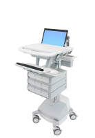 Ergotron StyleView Aluminium, Grau, Weiß Notebook Multimedia-Wagen