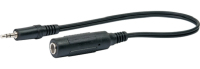 Schwaiger KHA4255 533 audio kabel 0,2 m 3.5mm 6.35mm Zwart