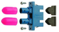 Telegärtner J08082A0010 glasvezeladapter SC/ST 1 stuk(s) Blauw, Roze