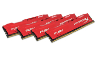 HyperX FURY Memory Red 64GB DDR4 2133MHz Kit moduł pamięci 4 x 16 GB