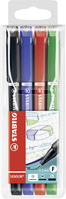 STABILO SENSOR fine fineliner Black, Blue, Green, Red 4 pc(s)