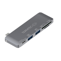 Terratec 283005 stacja dokująca USB 3.2 Gen 1 (3.1 Gen 1) Type-C Szary