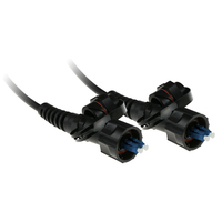ACT RL7415 Glasvezel kabel 15 m 2x LC ODVA OS2 Zwart