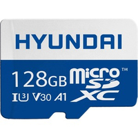 Hyundai 128GB 95MB/s (U3) MicroSD Memory Card with Adapter, 4K Video, Ultra HD (SDC128GU3)