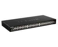 D-Link DGS-1520-52/E hálózati kapcsoló Vezérelt L3 10G Ethernet (100/1000/10000) 1U Fekete