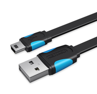 Vention VAS-A14-B100 USB-kabel USB 2.0 1 m USB A Mini-USB B Zwart