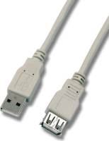 EFB Elektronik 1.8m M/FM, USB 2.0 USB-kabel 1,8 m USB A Grijs