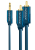 ClickTronic 2m MP3 Adapter câble audio 3,5mm 2 x RCA Bleu