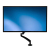 StarTech.com ARMSLIM asztali TV konzol 86,4 cm (34") Fekete