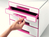 Leitz WOW Cube file storage box Polystyrol Pink, White