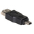 Akyga Adapter AK-AD-07 USB-AF/miniUSB-B (5-pin) USB A USB mini B 5-pin Fekete