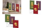 sigel Set de cartes de Noël "Cut-out style", A6 (8203870)