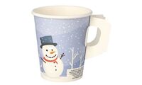 PAPSTAR Papp-Trinkbecher mit Henkel "Snowtime", 0,2 l (6489845)