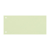Oxford Trennstreifen, aus Karton 190 g/m², 1x8 cm gelocht, grün, Packung mit 100 Stück