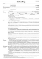 Vertragsformular Mietvertrag A4 für Wohnräume 4-seitig für Wohnräume. holzfreies Papier, Verwendung für Beschriftungsart: Hand- oder Maschinenbeschriftung. 298 mm
